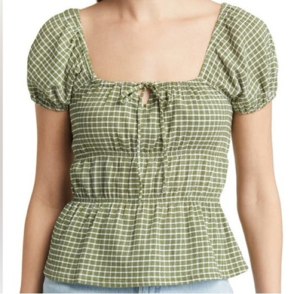 Madewell Tiered Peplum Top Style #NJ808